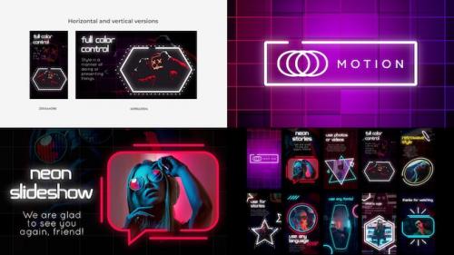 MotionArray - Neon Slideshow - 1181109