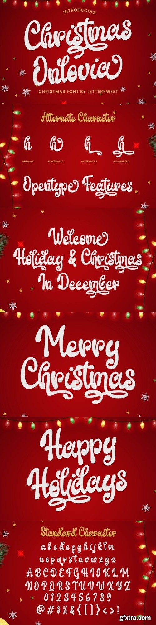 Christmas Onlovia Font