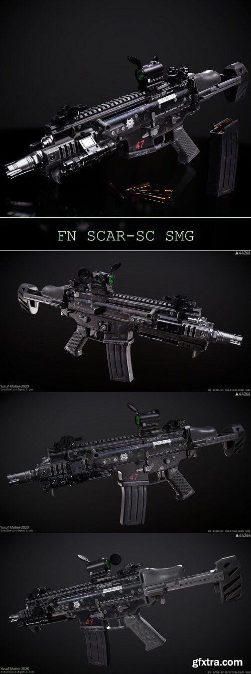 FN SCAR-SC 3D Model