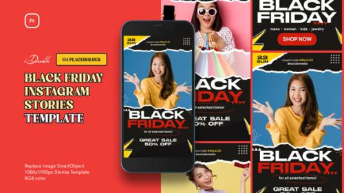 Videohive - Torn Paper Black Friday Instagram MOGRT - 41747735 - 41747735