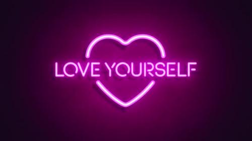 Videohive - Love Yourself neon sign - 41689474 - 41689474