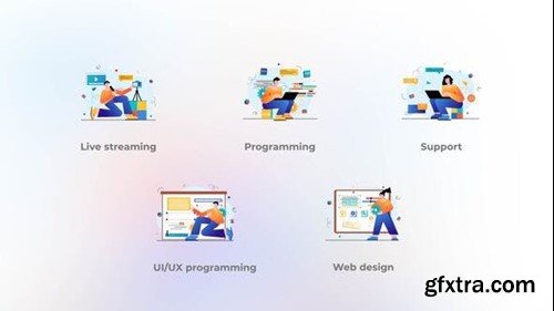 Videohive Programming - Orange-blue gradient concept 41812381