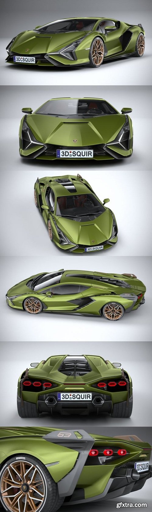 Lamborghini Sian 2020 3d model