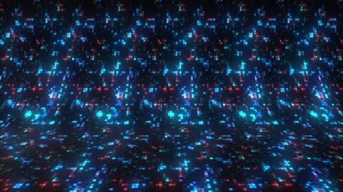 Videohive - Bright Shimmering Squares on Modern Background - 41798772 - 41798772