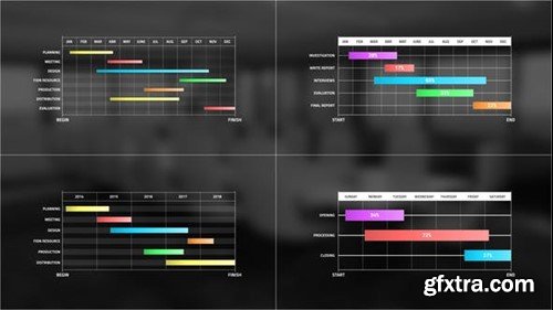 Videohive Gantt Chart Infographic 41751119