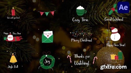 Videohive Hand Drawn Christmas Titles for After Effects 41673750