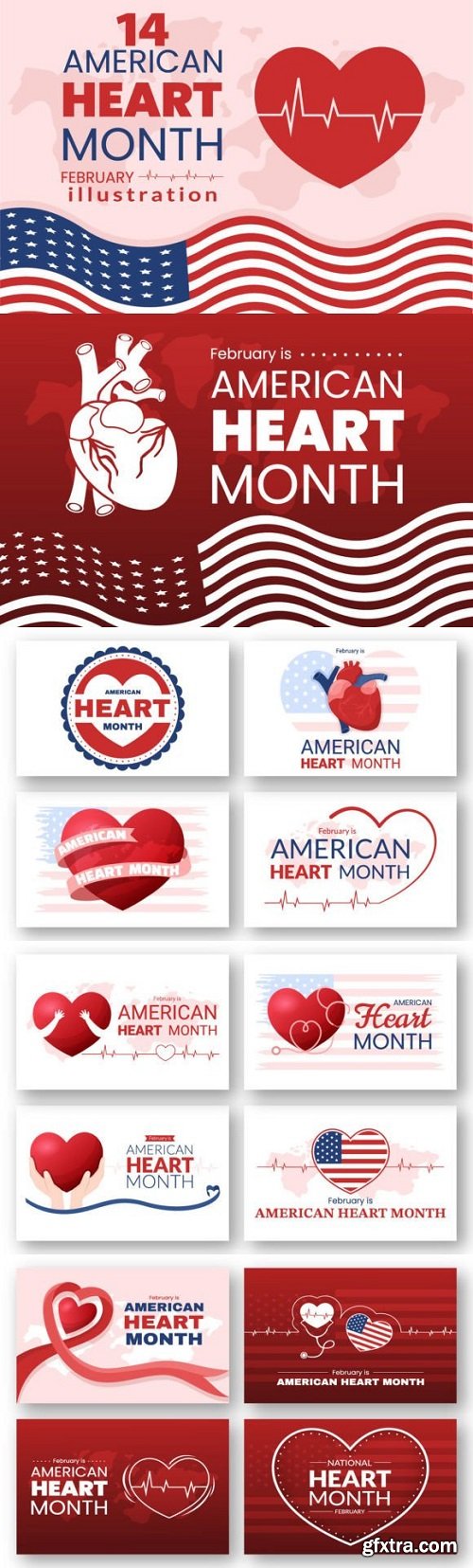 14 American Heart Month Illustration