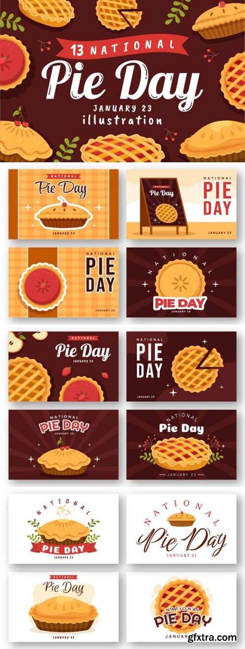 13 National Pie Day Illustration