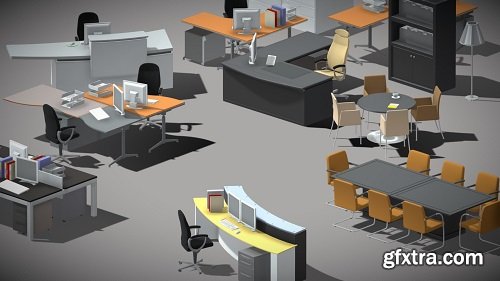 Office furniture_018 3D Model