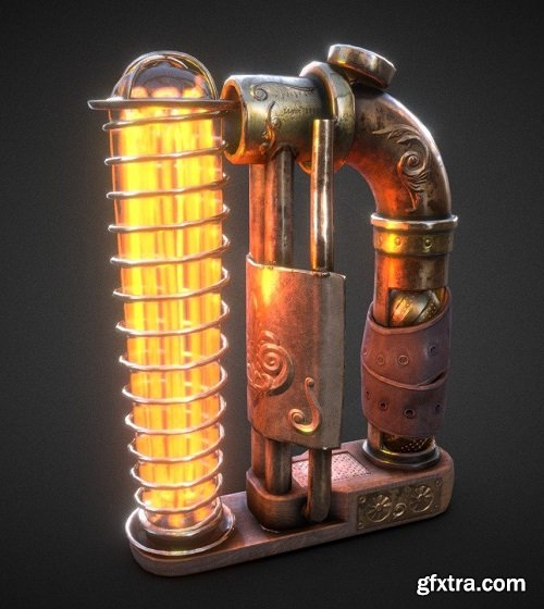 SteamPunk Light 3D model