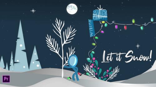 Videohive - Let it Snow! - Christmas Inkman Greeting - 39882339 - 39882339