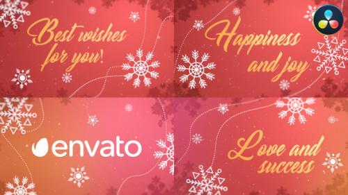 Videohive - Christmas Wishes for DaVinci Resolve - 41418993 - 41418993