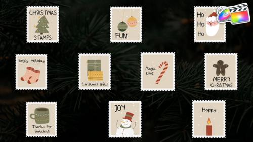 Videohive - Christmas Stamps Titles for FCPX - 41741070 - 41741070