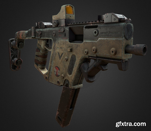 Post-Apocalyptic Kriss Vector 3D Model