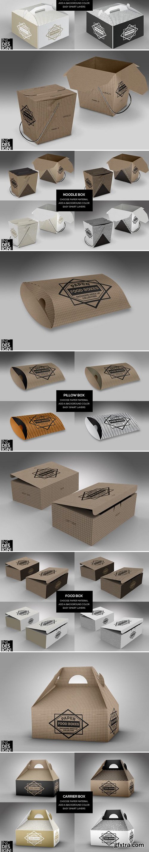 Food Box Packaging MockUps Vol.1