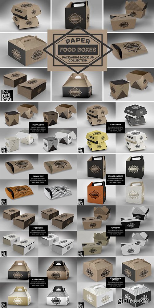 Food Box Packaging MockUps Vol.1