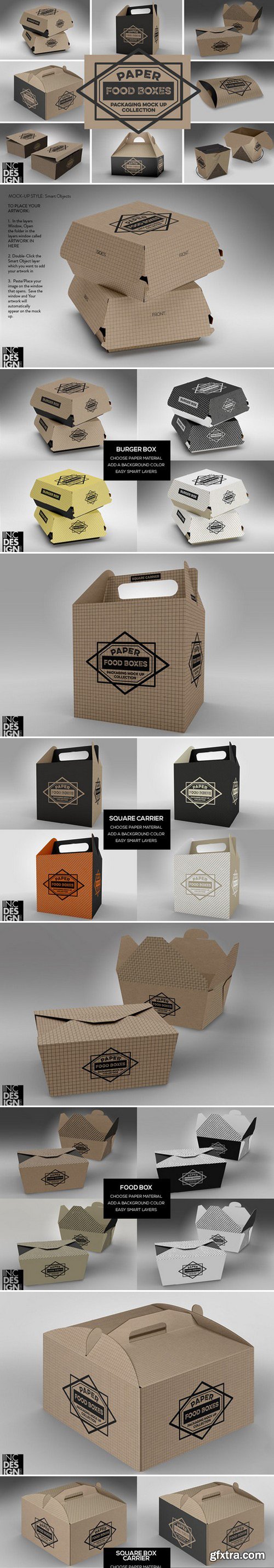 Food Box Packaging MockUps Vol.1