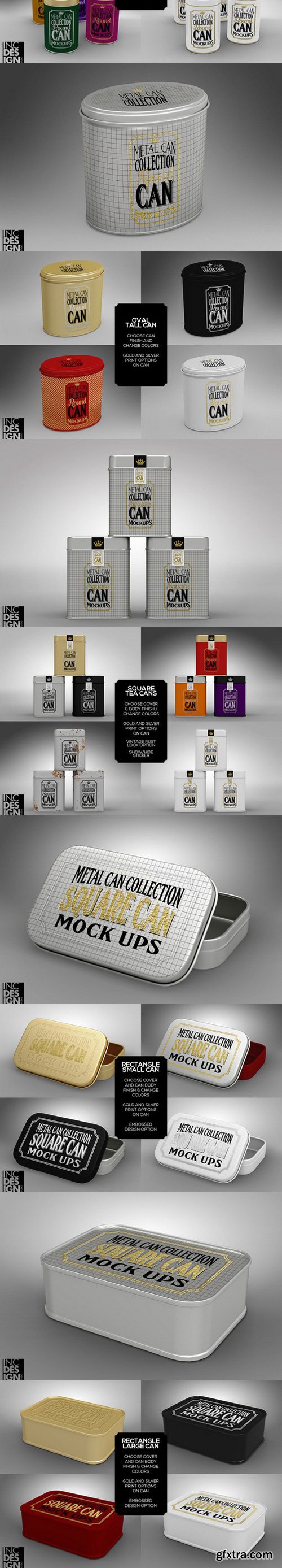 Metal Can Mock Up Collection