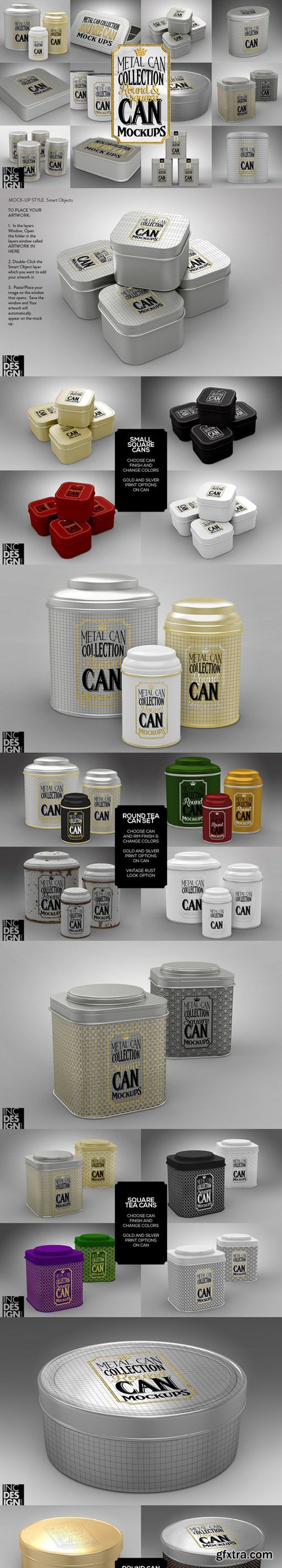 Metal Can Mock Up Collection
