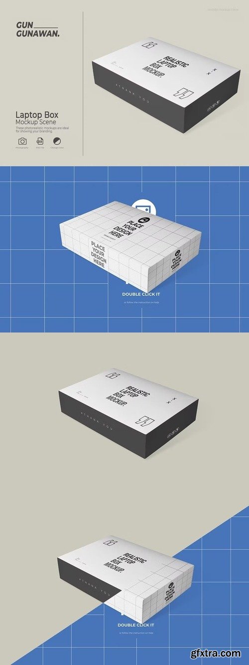 Laptop Box Mockup