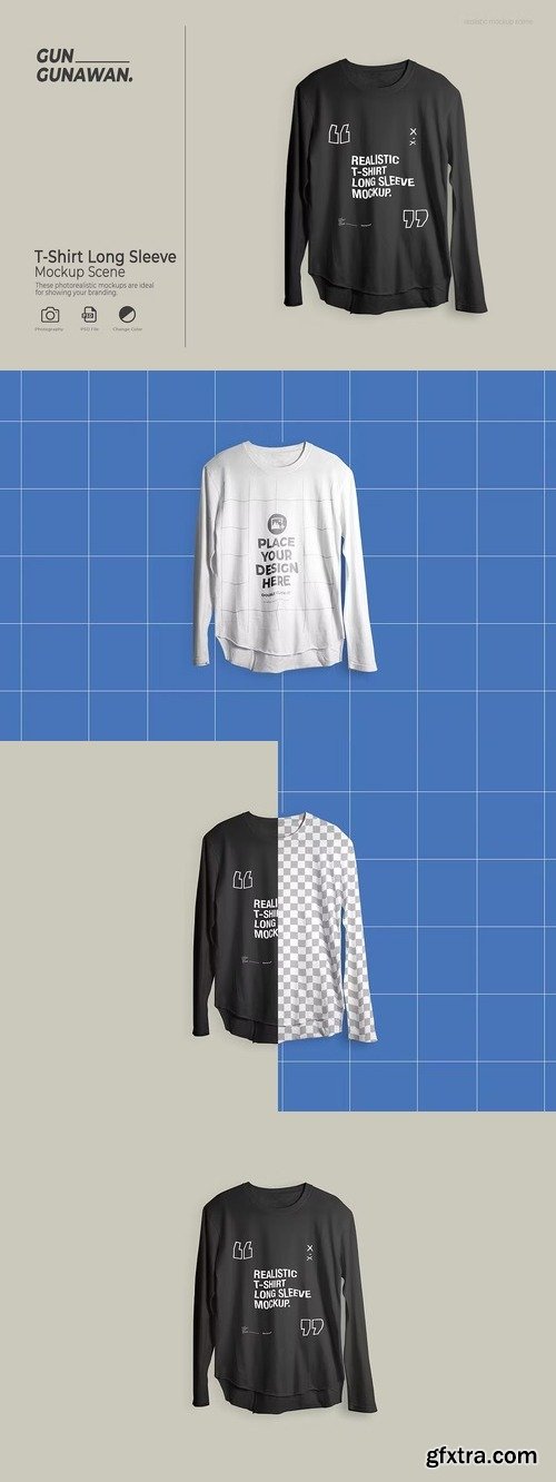 T-Shirt Long Sleeve Mockup