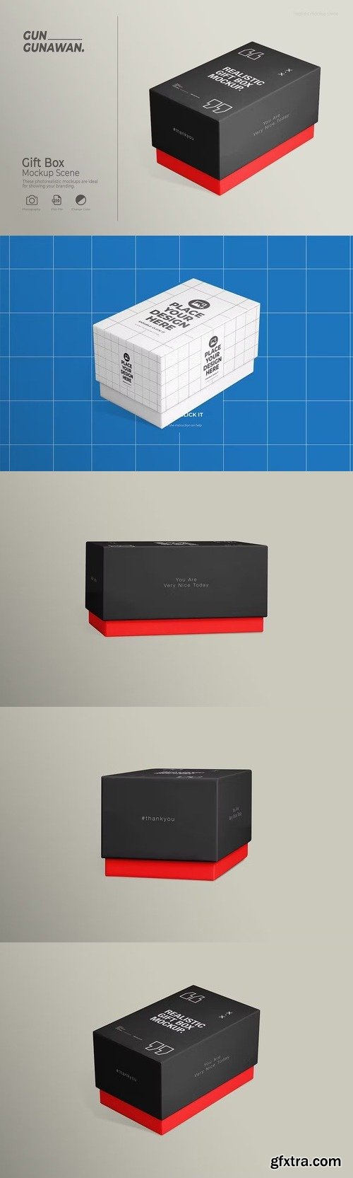 Gift Box Mockup