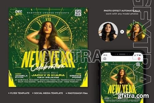 New Year Party Flyer SEDNB7P