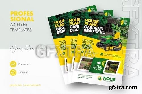 Garden Mower Flyer Templates 2XQWK6R