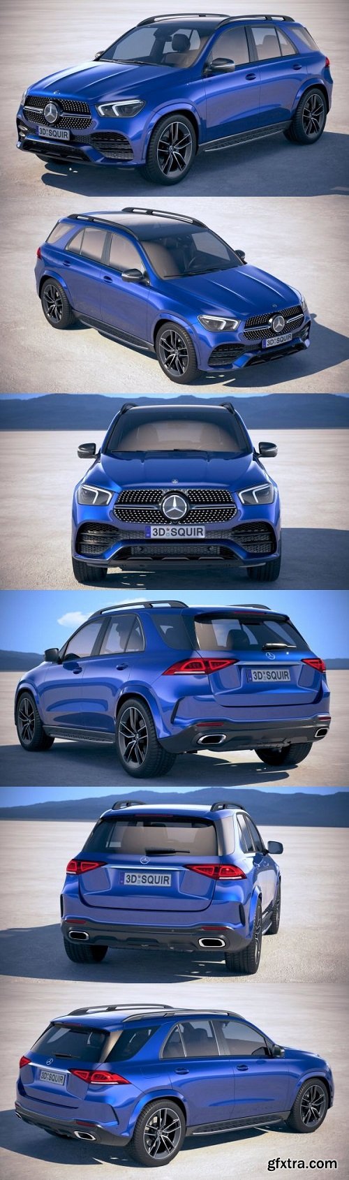 Mercedes Benz GLE AMG 2020 3D Model