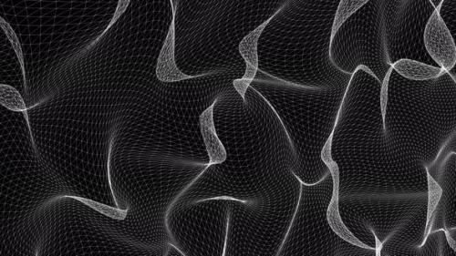 Videohive - White Net Wave Line Animated Background - 41765561 - 41765561