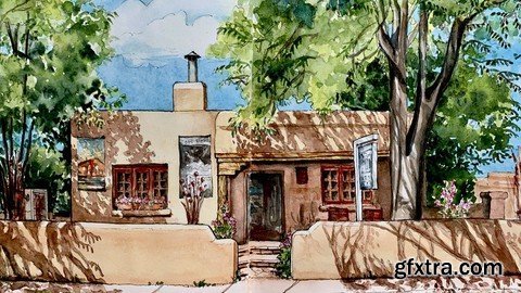 Traveler\'s Urban Sketchbook 4: Adding Watercolors