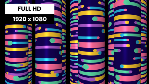 Videohive - Colorful Pillar Background 02 - 41754141 - 41754141