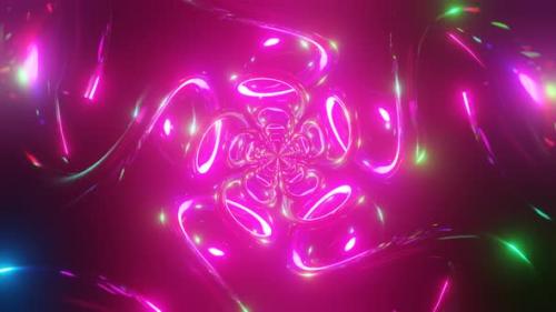 Videohive - Pulsating Rotaying Spiral Trippy Neon Background VJ Loop - 41692519 - 41692519