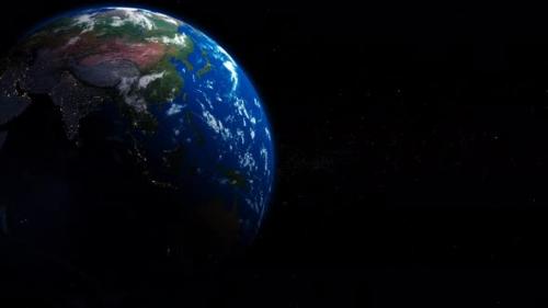 Videohive - Half Day Half Night 3d Planet Earth View - 41765829 - 41765829