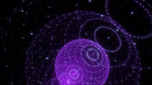 Videohive - 3d purple digital glowing dots - 41772886 - 41772886