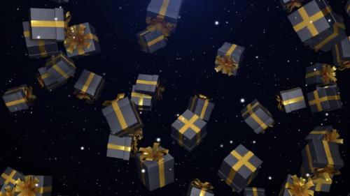 Videohive - Gift Boxes Falling In Slow Motion - 41768214 - 41768214