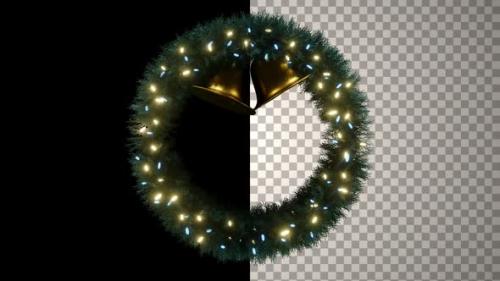 Videohive - Christmas Wreath Overlay Loop - 41809668 - 41809668