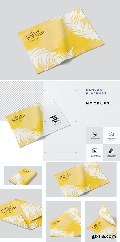 Canvas Placemat Mockups F9F7UNA