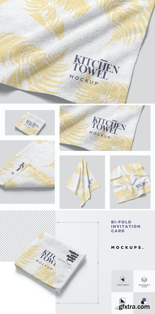 Kitchen Towel Mockups EZKXQTE