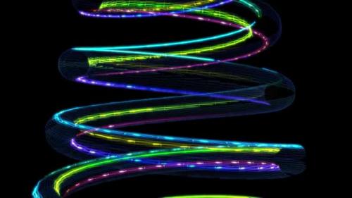 Videohive - Holographic neon spiral - 41772896 - 41772896