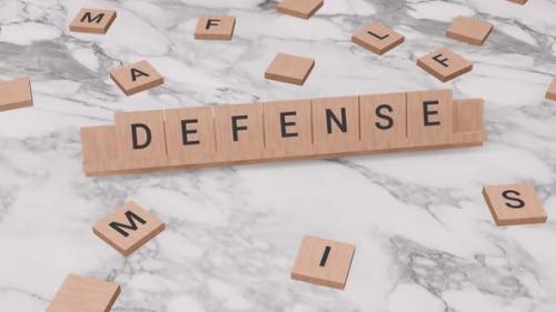 Videohive - DEFENSE word on scrabble - 41823025 - 41823025