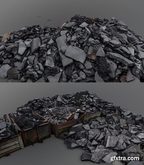 Asphalt junkyard 3D Model