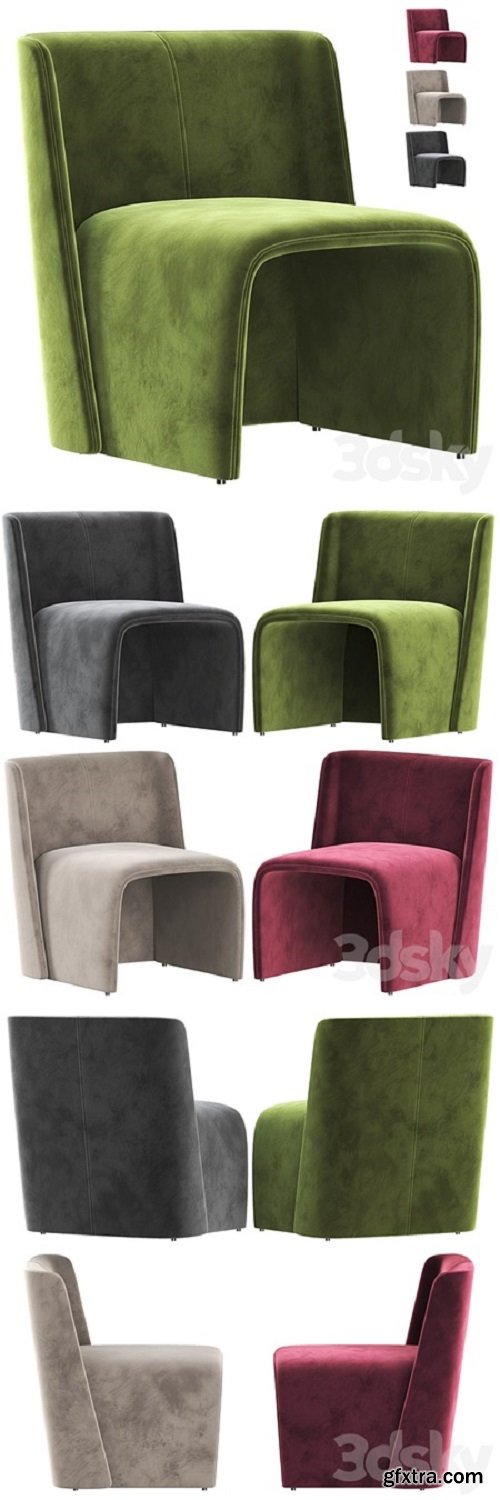 LEGACY Velvet armchair