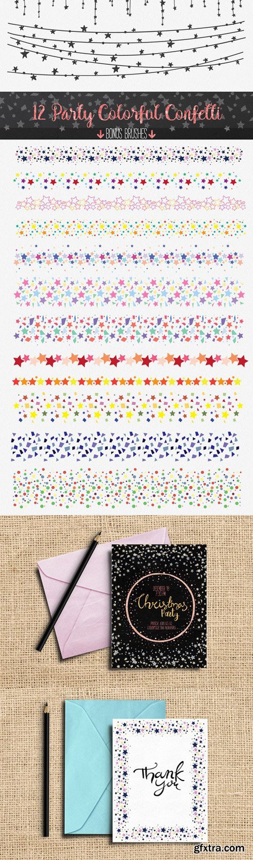 Confetti Brushes for Illustrator