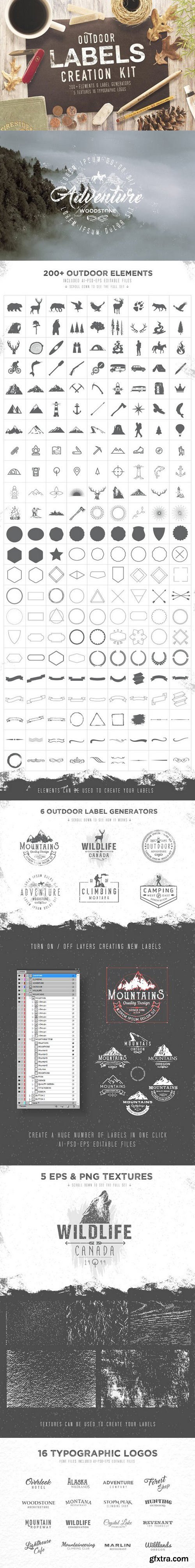 OUTDOOR LABELS CREATION KIT