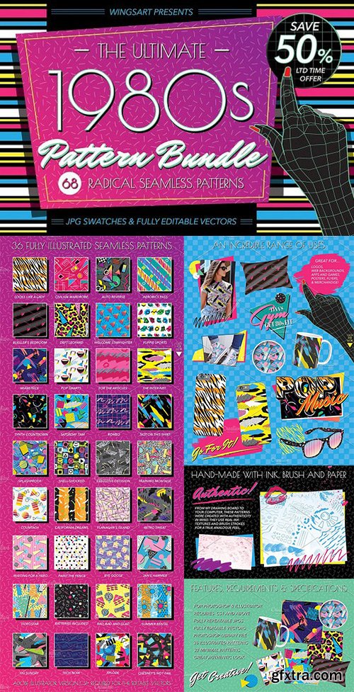 The Ultimate 1980s Pattern Bundle