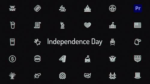 Videohive - Independence Day Icons - 41875583 - 41875583