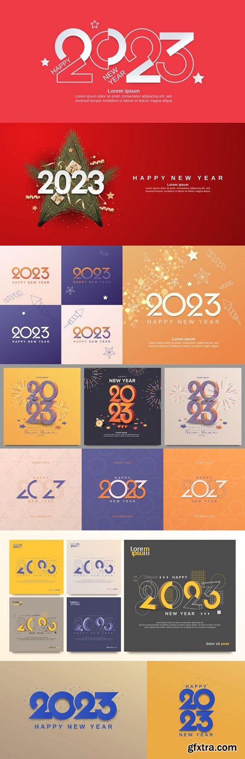 Happy new year 2023 design