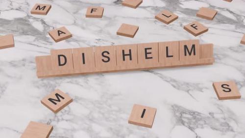 Videohive - DISHELM word on scrabble - 41822872 - 41822872