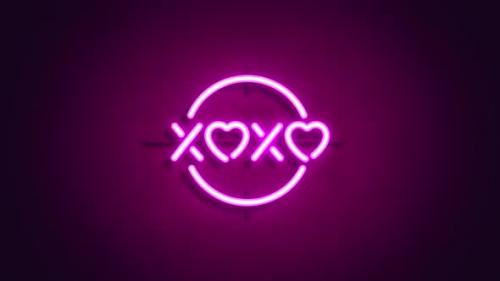 Videohive - XOXO neon sign - 41830750 - 41830750